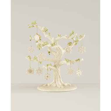 Lenox Porcelain Floral Holiday Shaped Ornament | Wayfair